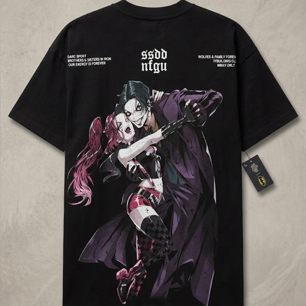 Darc Sport Joker & Harley Quinn ’Them’’ Premium Tee Size S Unisex